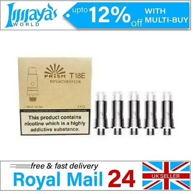 Innokin T18E 1.7ohm Coil T22 Pro Prism Endura Pack Of 5x Replacement Vape Coils • £8.45