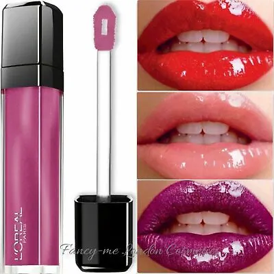 L'Oreal INFALLIBLE MEGA LIP GLOSS All  Shades Available FREE UK  POST  + SEALED  • £3.99