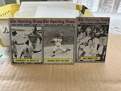 T.C.G. The Sporting News 1969 World Series 306–3 09 -310 Cushman Mets • $4.99