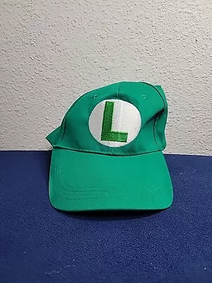 Luigi Adult Hat For Super Mario Bros Retro Cosplay Costume • $9