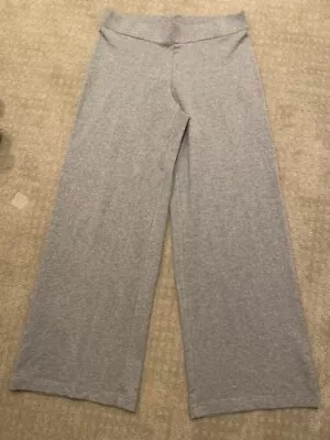 Pure Jill By J Jill Gray Wide Leg Pull On Knit Pants Size Medium • $16.50