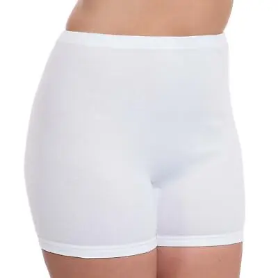 Cotton Interlock Pantee Full Short Brief Knickers Bloomers Underwear 3 Pairs • £14.99