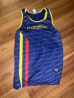 Equador Marathon Sz M Football Soccer Jersey Tank Sleeveless Euc • $19.99