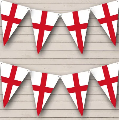 Saint George's Cross England Flag Personalised Any Text Banner Bunting • £8.49