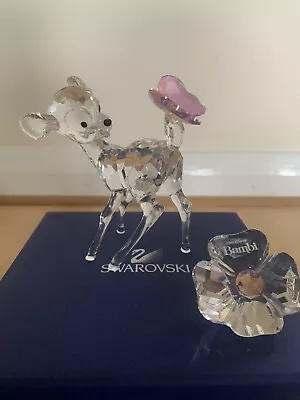 Swarovski 💎 BAMBI WITH FLOWER (943951/955432) • £250
