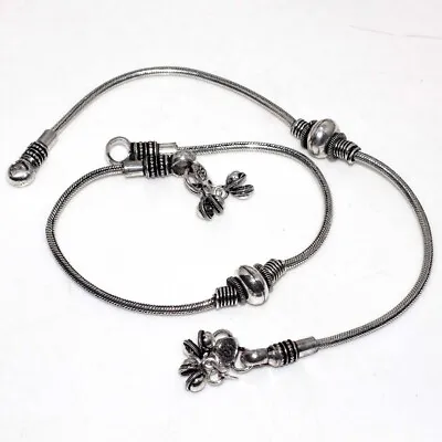 925 Silver Plated-Vintage Style Ethnic Anklets Jewelry 10  MJ • $2.99
