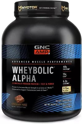 GNC Amp Wheybolic Alpha With MyoTOR Protein Powder Chocolate Fudge 2.91 Lbs 8/25 • $60