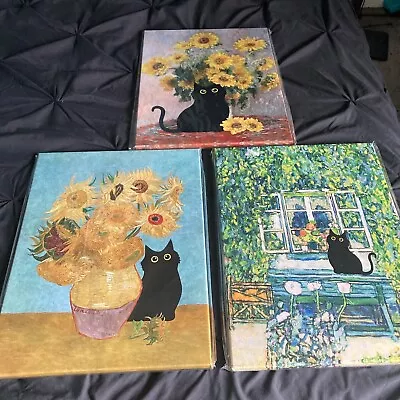 3 Panels Reproduction Canvas Wall Art Of Roslyn Gallery Oil Paintings 15.5 X 12” • $30