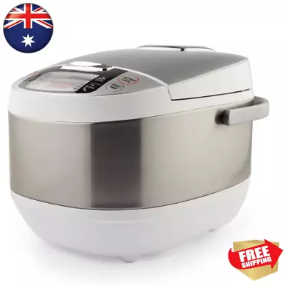 Rice Multi Cooker Family Sized 10 Cup Capacity 860W Soft Touch Control Fast Cook • $82.69