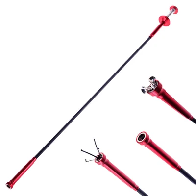 $14.99 • Buy Flexible Pick Up Tool With Magnet 4 Claw Magnetic Long Spring Grabber 60cm