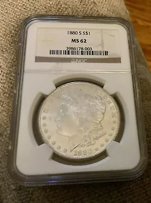 1880-S $1 Morgan Dollar NGC MS62 • $74