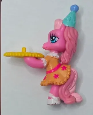 My Little Pony Ponyville Pinkie Pie With Birthday Hat Figure Toy • £15