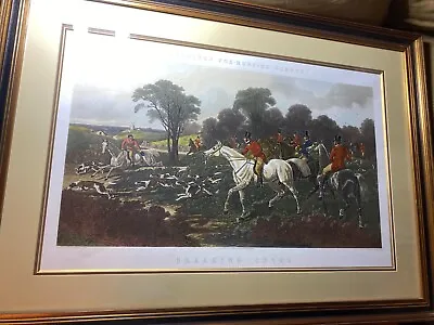 J.F. Herring (19th Cen)  Breaking Cover  Engraving - Framed-New York Graphic Soc • $118.50