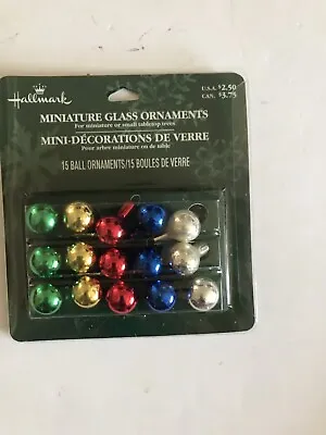 Hallmark Miniature Glass Ornaments 15 Pieces • $7.99