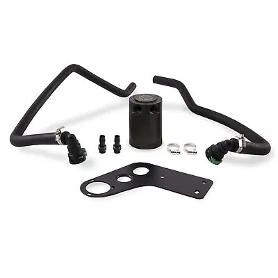 Mishimoto MMBCC-MUS8-15PBE Ford Mustang GT Baffled Oil Catch Can PCV 2015-2017 • $186.11