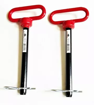 2 Goliath Industrial Red Handle 5/8 X 7  Tractor Hitch Pins Wagon Trailer Rhp58l • $19.99