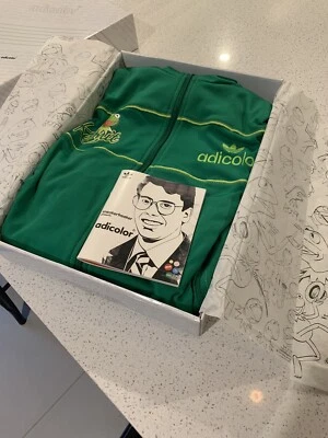 $210 • Buy Adidas Retro, Rare, Collectable, Vintage Adicolor Stan Smith Jacket, Kermit.