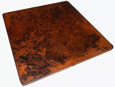 Mexican Square Copper Table Top Hand Hammered 48 Inches Stained Patina • $1022.99