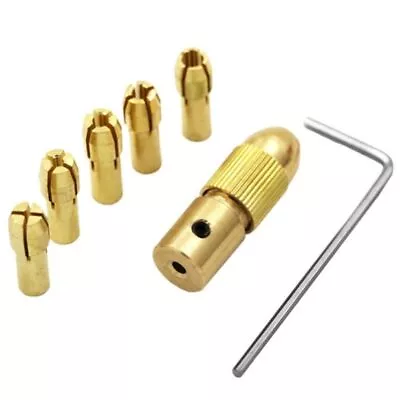 Brass Dremel Collet Mini Drill Chuck Electric Motor Shaft Drill Bit Tool Adapter • $15.99