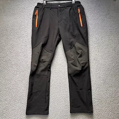 Gash Hao Mens Softshell Pants Hiking Fleece 34 X 30 • $19.95