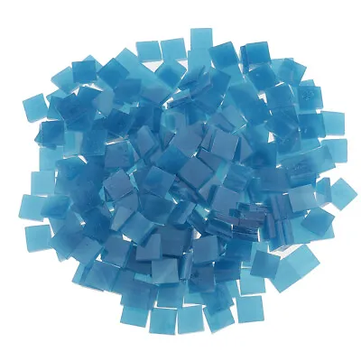 £9.83 • Buy 250pcs Vitreous Glass Mosaic Tiles Pieces For DIY Craft 10x10mm Lake Blue