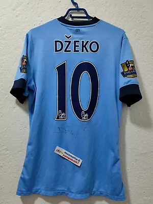 Edin Džeko #10 Jersey Manchester City Hand Signed Shirt MW Football Trikot Bosna • $399