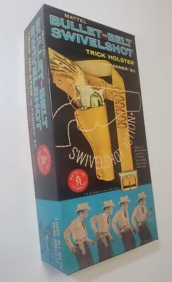 Mattel Fanner 50 Empty Box Swivel Shot Holster Set Read Cousin To  Shootin Shell • $25