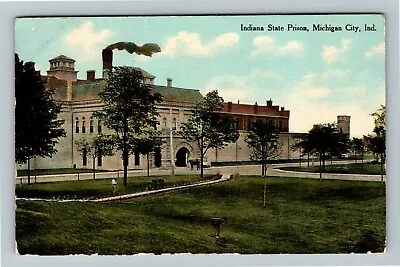 Michigan City IN-Indiana Indiana State Prison Outside C1910 Vintage Postcard • $7.99