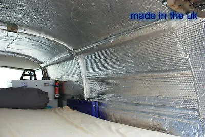Motorhome Camper Van Insulation Double Foil. 10m2 (2 X 5m2) Rolls Free UK P&P • £36.99