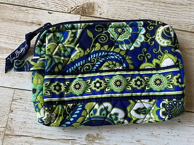 New Vera Bradley Small Cosmetic Bag In Rhythm And Blues • $30