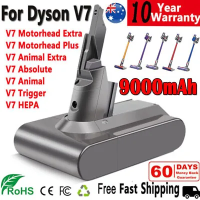 9000mAh For Dyson V7 Battery SV11 Animal Motorhead V7 Absolute Vacuum Cleaner • $13.59