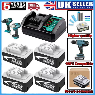 Makita 18V G-series 4.0Ah Battery Charger BL1840G BL1811G BL1815G BL1813G JV183D • £69.90