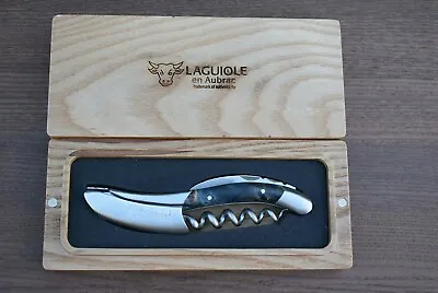 Laguiole En Aubrac Sommelier Corkscrew With Buckeye Burl Blue Handle • £180.48