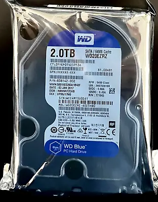 New WD 2TB 3.5  Western Digital HDD WD20EZRZ Hard Drive PC/Desktop • £59.99