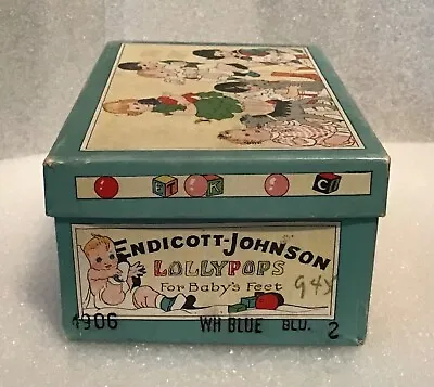 C. 1920’s Endicott Johnson LOLLYPOPS Baby Shoes In Original Box - Sweet! • $128.10