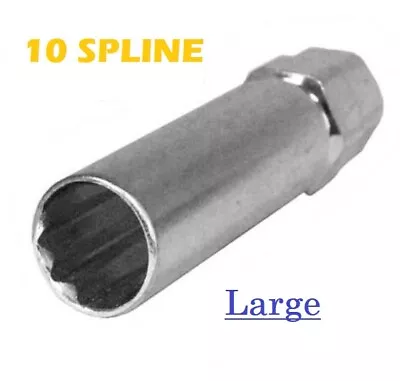 10-Spline Tuner Lug Nut Tool Key Adapter Socket Truck Large 13/16-7/8 Hex • $17.89