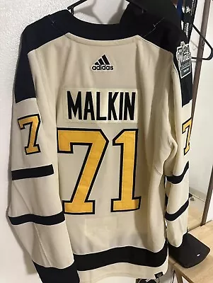 Evgeni Malkin 2023 NHL Winter Classic Jersey Cream 50 • $160