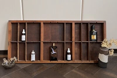 £85 • Buy Letterpress Type Case Vintage Print Tray Wood Printers Drawer Curios Display