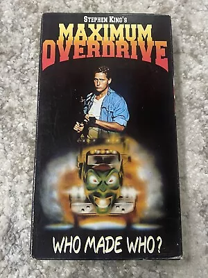 Stephen King's Maximum Overdrive (VHS 1996) Emilio Estevez Pat Hingle • $12