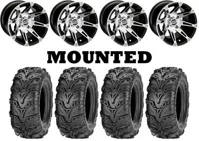 Kit 4 ITP Mud Lite II 2 Tires 23x10-12 On Moose 387X Machined Wheels SRA • $1034.12