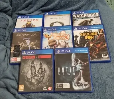 Playstation 4 PS4 Game Bundle X8 Evolve Until Dawn Elder Scrolls Watch Dogs • $72