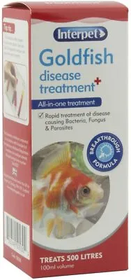 £9.99 • Buy Interpet Goldfish Aquarium Disease Health Treatment Parasite Medicine UK 100 Ml