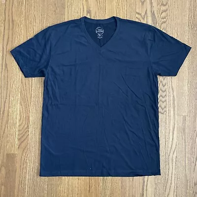 True Classic Premium * V NECK * Tee T Shirt NAVY BLUE  Men's EXTRA LARGE XL • $14.18