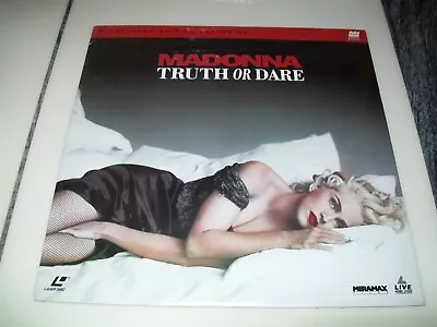 MADONNA: TRUTH OR DARE Laserdisc LD BRAND NEW SEALED WIDESCREEN FORMAT VERY RARE • $49.99