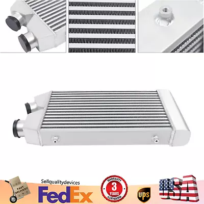 Universal Turbo Front Mount Intercooler 2.5  Inlet&Outlet Same One Side Aluminum • $150.01