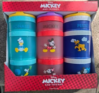 New! Disney Mickey And Friends 3 Snack Stacks • $17.48