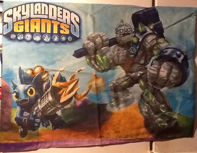 Skylanders Giants 2 Sided Standard Pillow Case USED Activision Creatures • $8