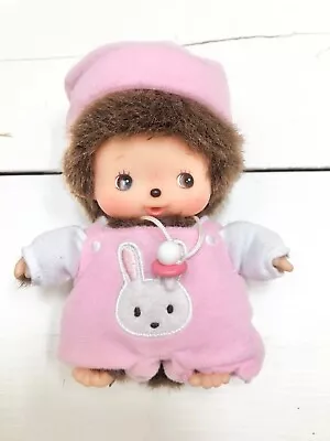 Monchhichi Bebichhichi Baby Girl Pink Monkey Rabbit Bunny Doll 5” Sekiguchi • $40.07