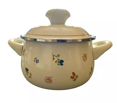 Villeroy & Boch Germany PETITE FLEUR Prinz Enameled Stew Stock Pot 2 Available￼ • $35