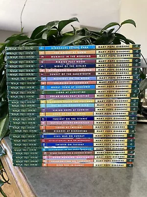 Magic Tree House Books 1-28 Complete Set Mary Pope Osbourne Plus Activity Book • $42.95